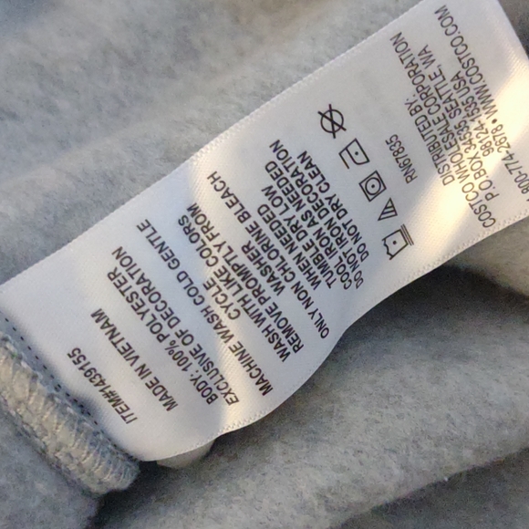 Nautica Fleece Gray Black Trim Polyester Warm Lightweight Zip Up Jacket M NWT - Picture 5 of 5